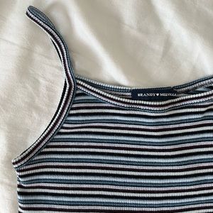 BRANDY MELVILLE - [OS] Blue Multicolored Belle Tank